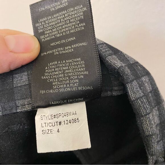 Kut from the Kloth Elyse Checkered mid rise Skinny black goth plaid stretch 4 - Picture 13 of 15